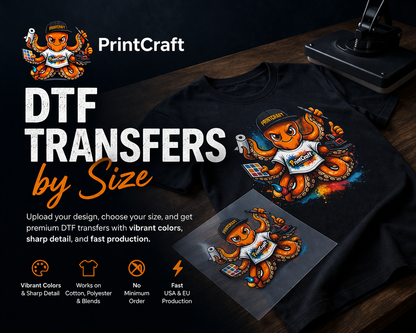 DTF Transfers by Size